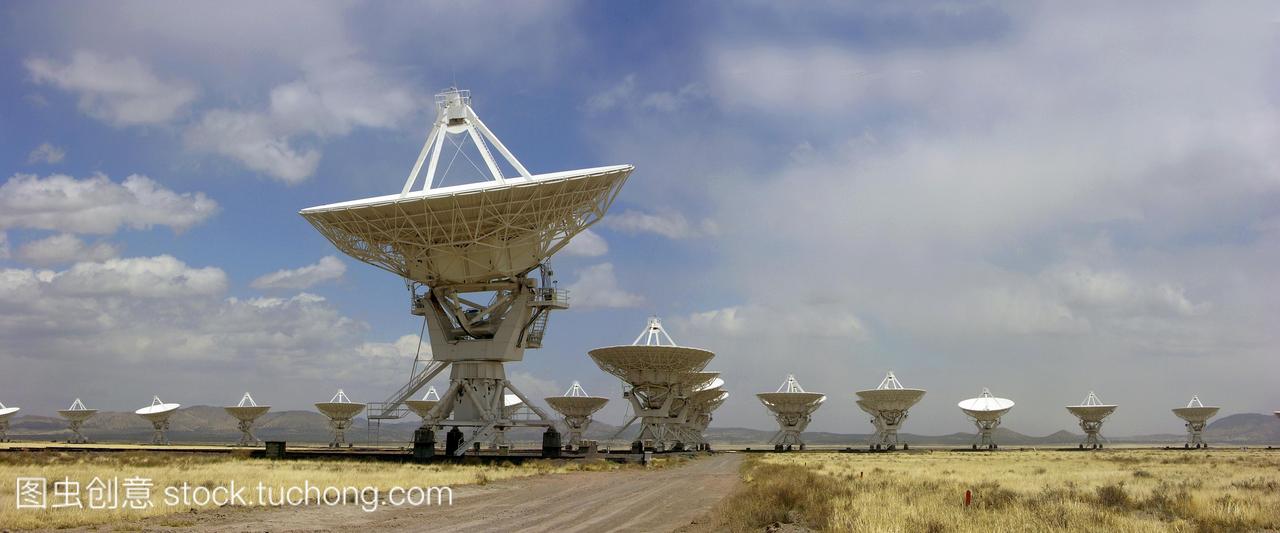 射电望远镜无线电天线索科罗美国新墨西哥州。