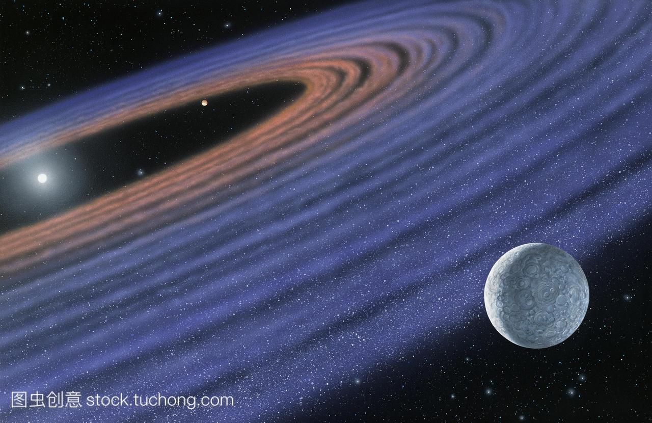 太阳系外行星轨道运行hr4796a。两个假设的系