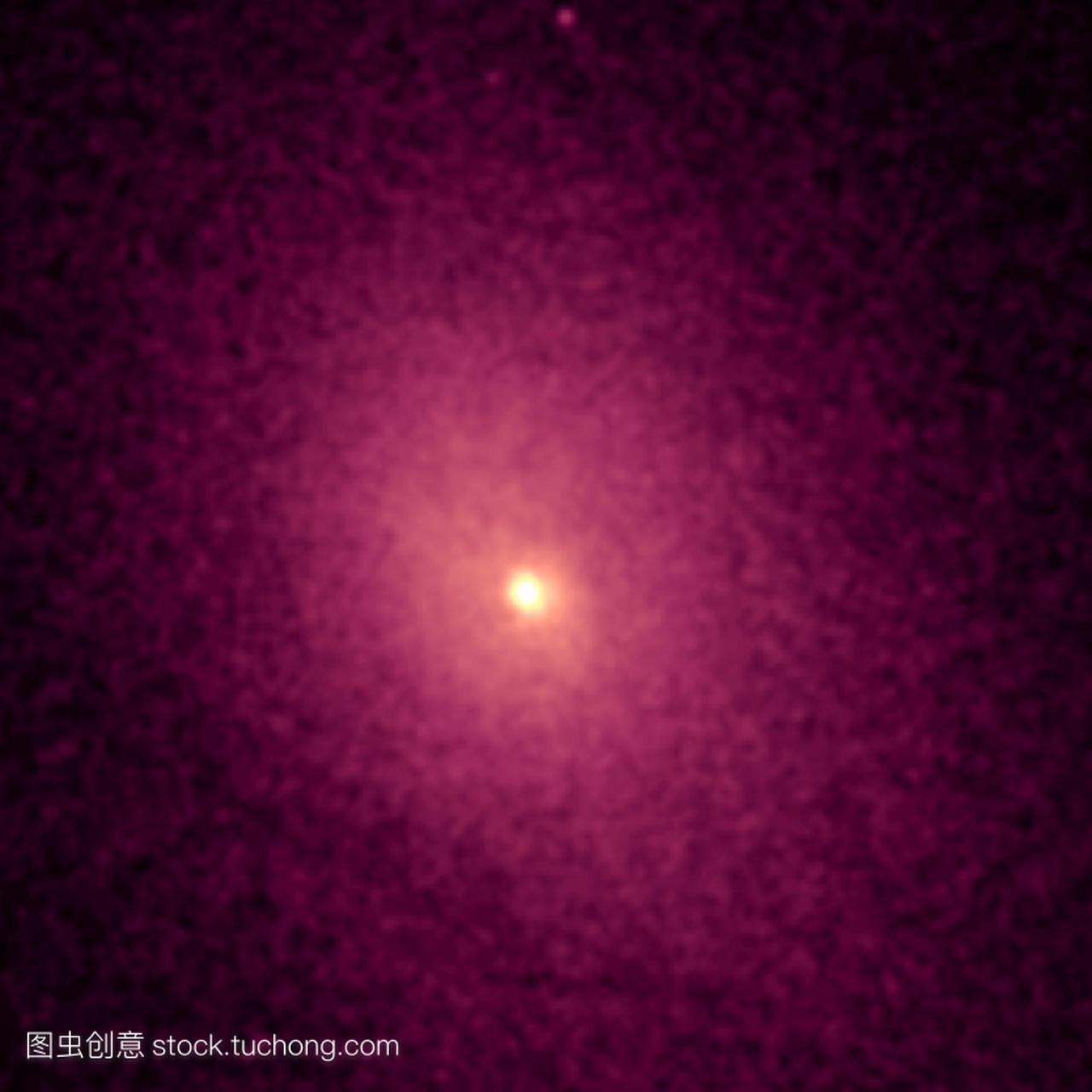 星系团。Abell2029星系的x射线图像位于距离地