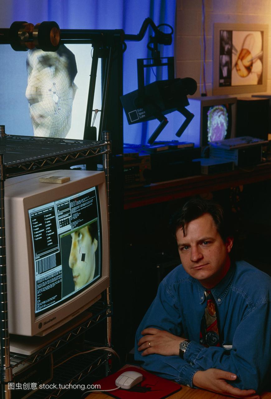 美国计算机应用工程师史蒂芬·佩珀博士的肖像