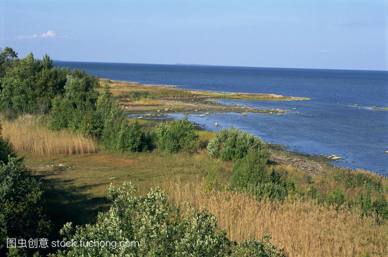 胡塔林以西的一个小岛穆胡爱沙尼亚波罗的海国
