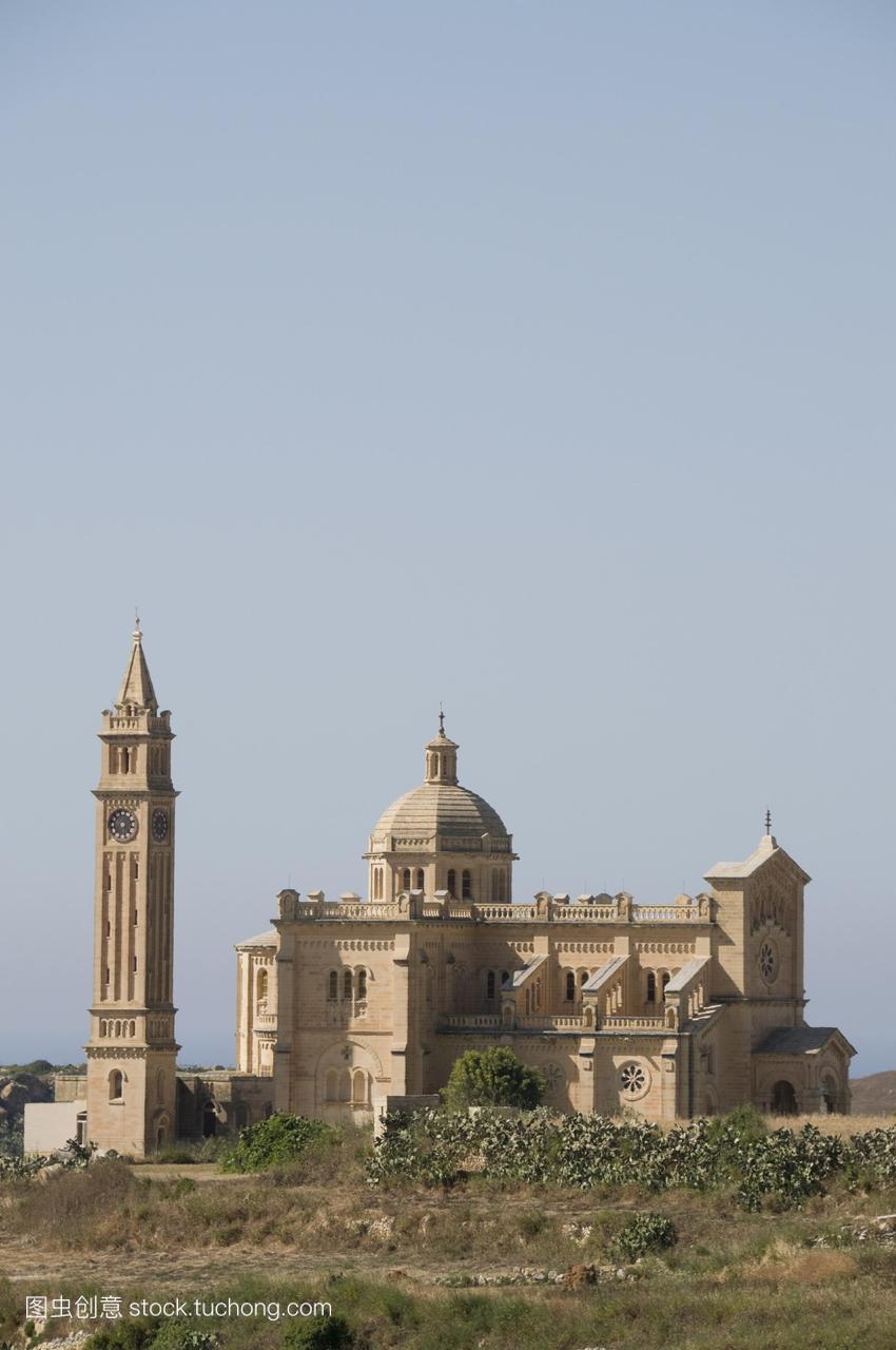 助教Pinu,马耳他国家神社Gozo,马耳他,欧洲