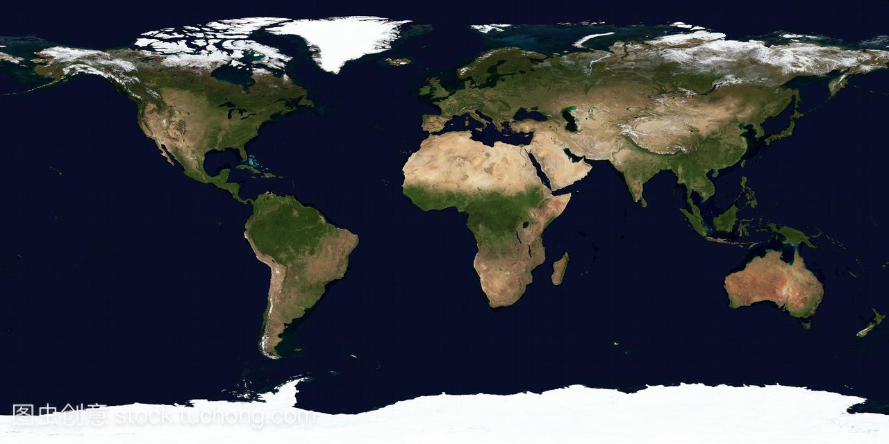 世界地图。蓝色大理石2004年9月,下一代无云