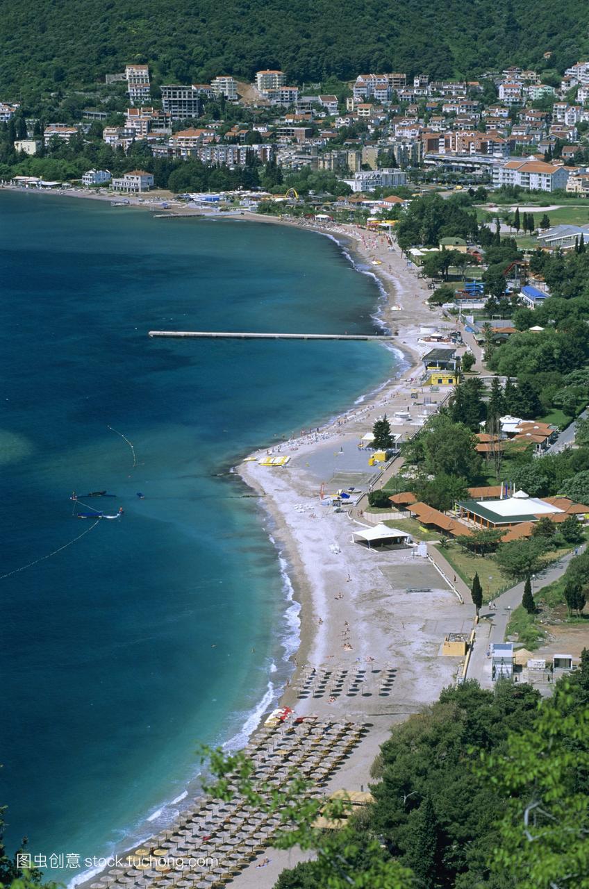 udvaslovenska海滩budva里维埃拉黑山共和国欧