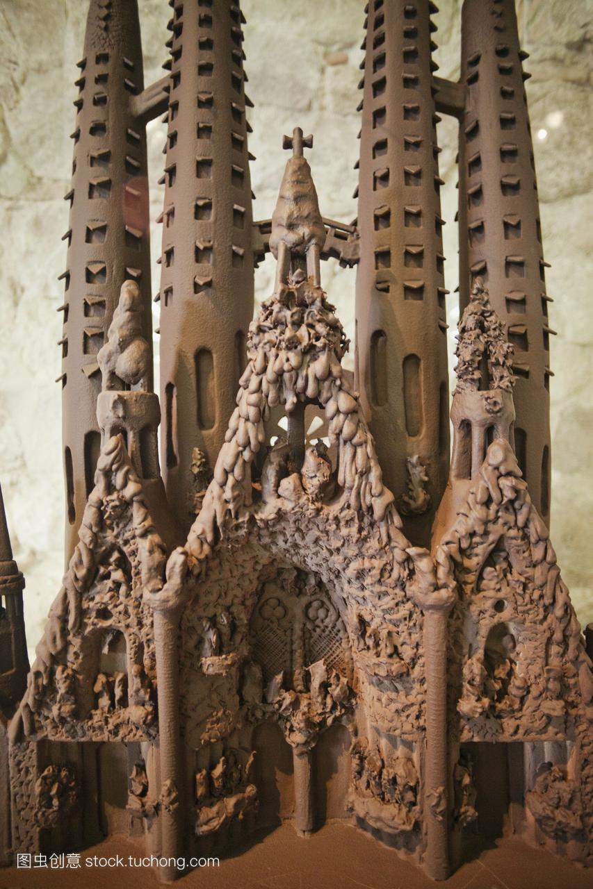 西班牙,巴塞罗那,巧克力博物馆,巧克力模型的s