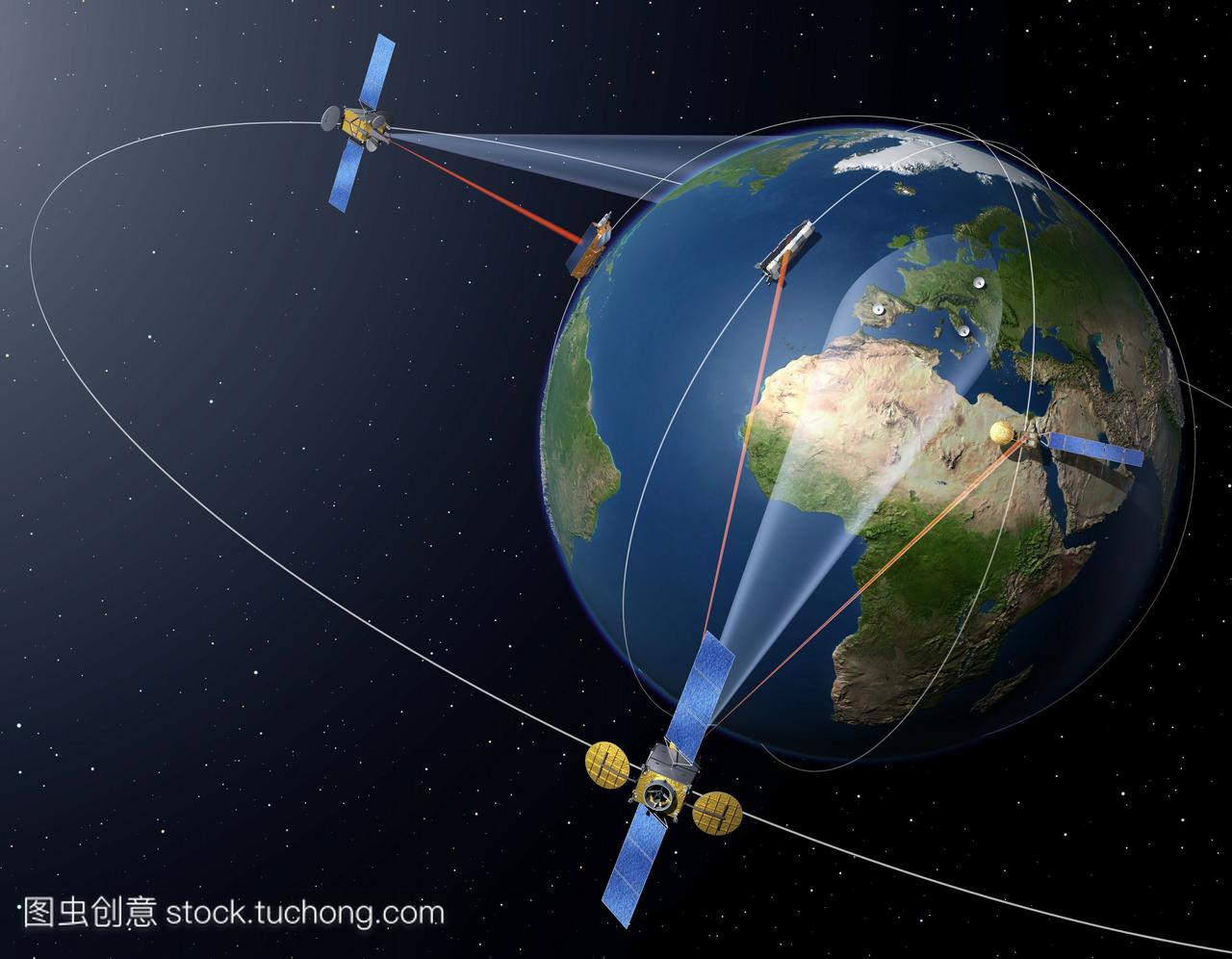 edrs系统将有两颗卫星放置在地球静止轨道上,它将在航天器,非地球静止