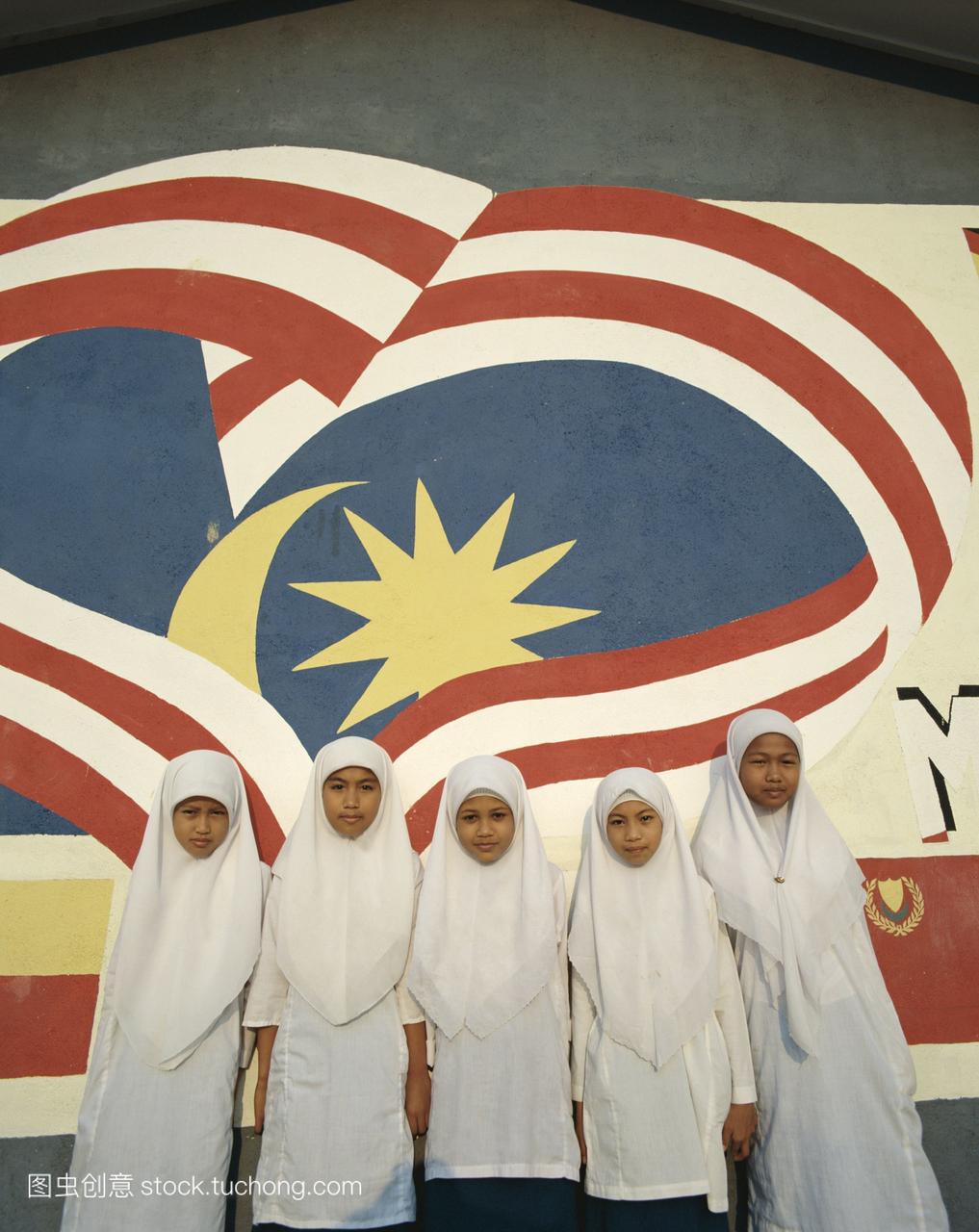 马来西亚,kelantankotabharu,马来西亚国旗壁画
