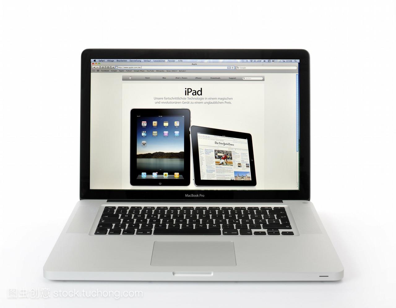 苹果macbookpro笔记本显示屏,苹果ipad,象征性