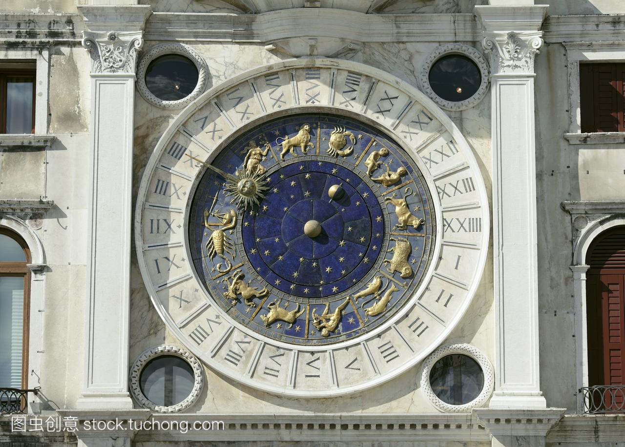 意大利威尼斯圣马克的时钟。这个时钟在1998