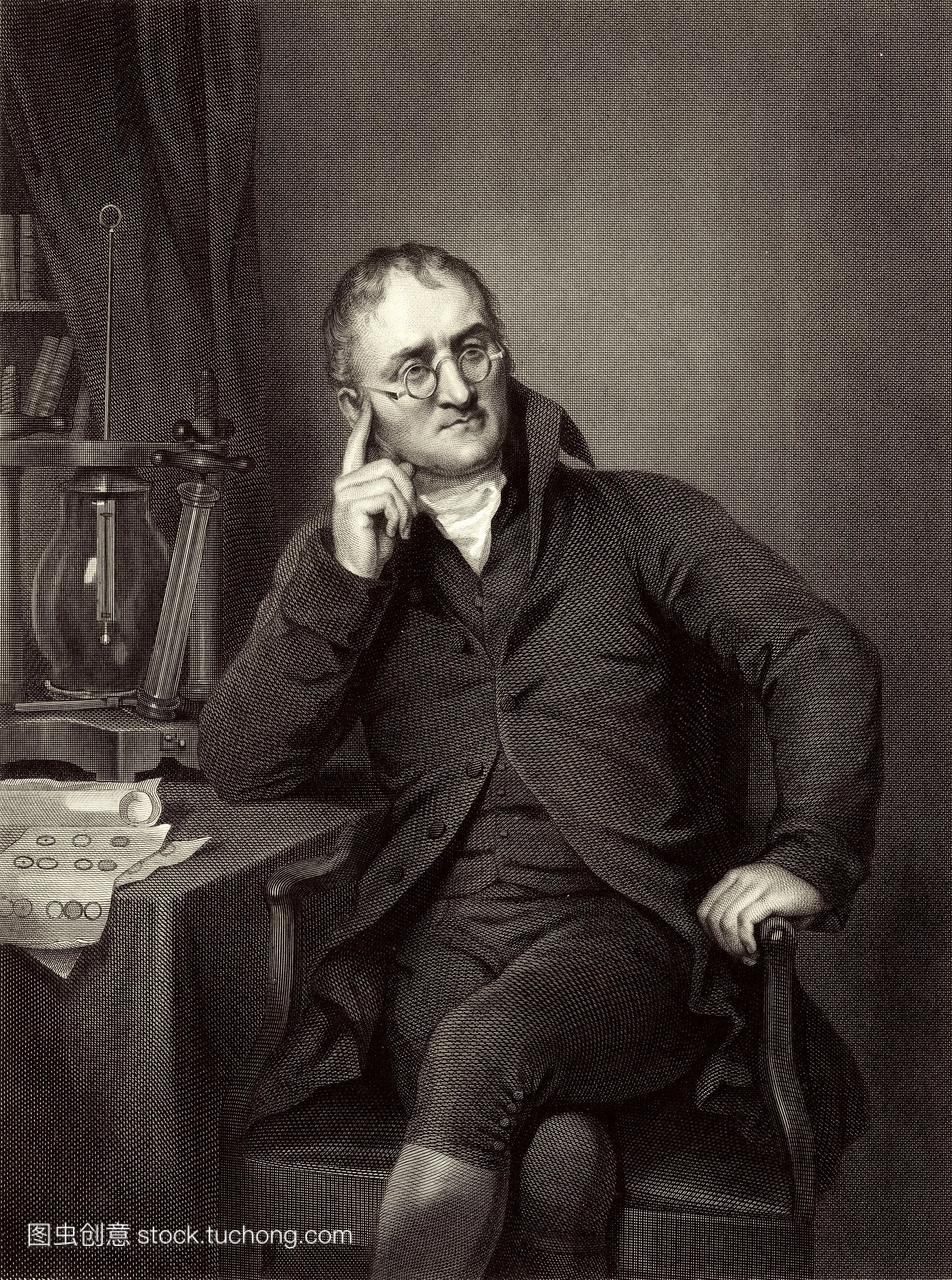 约翰·道尔顿1766-1844,英国化学家,物理学家