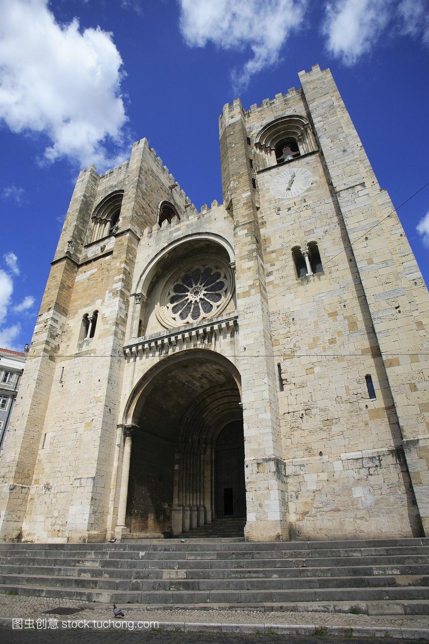 葡萄牙,里斯本,大教堂入口