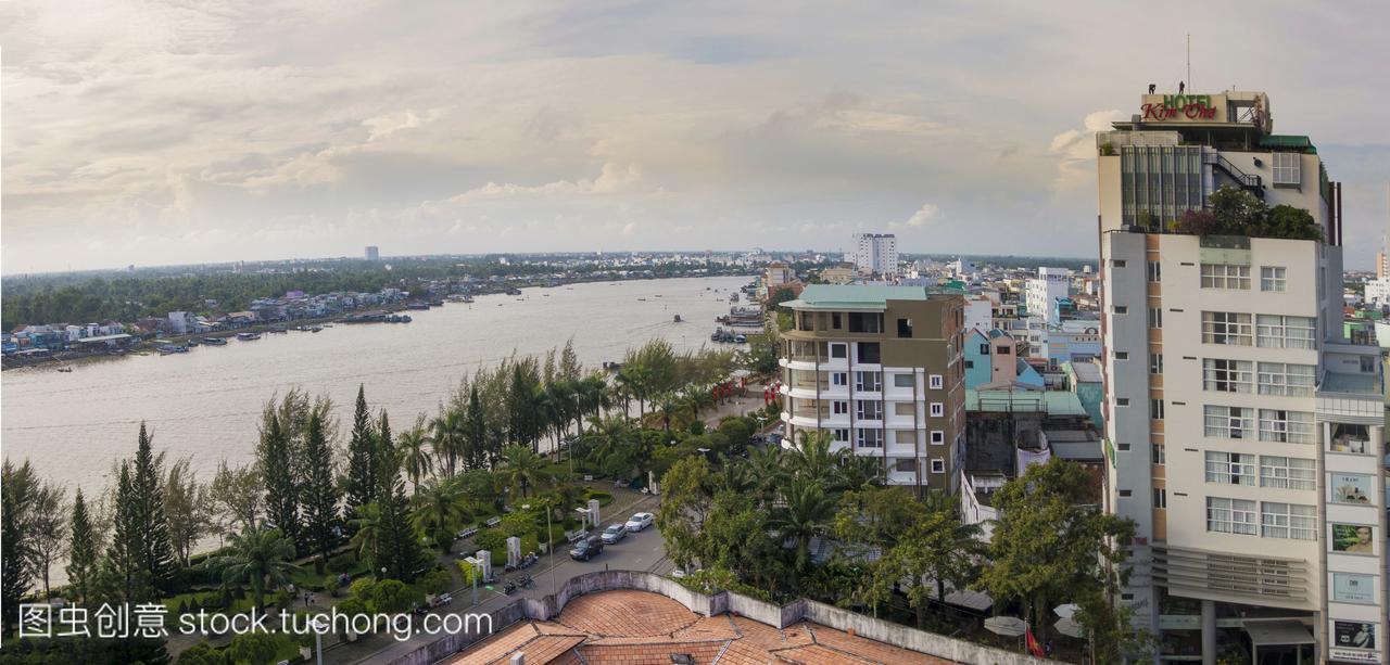 在湄公河,湄公河三角洲,越南南部,越南等地的城