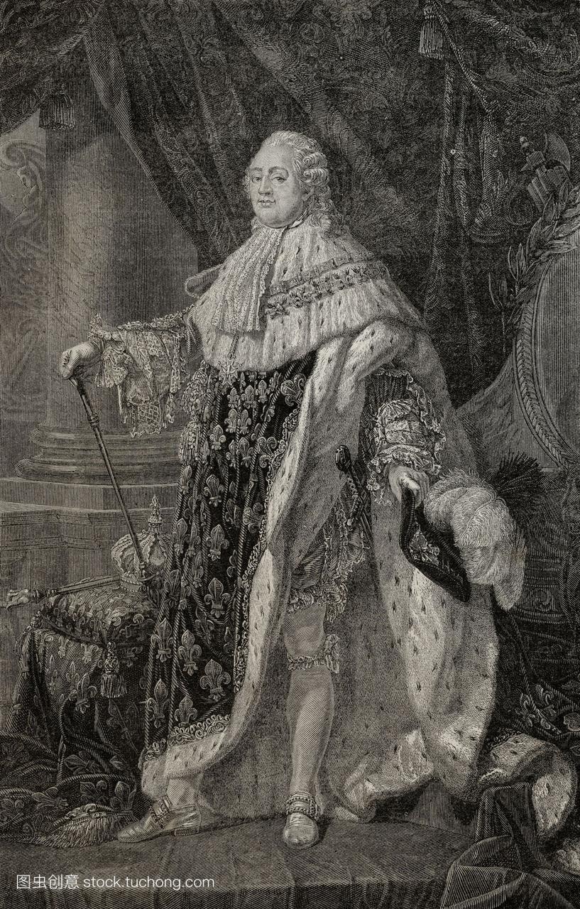 路易十六1754-1793。法国国王1774-1792。由