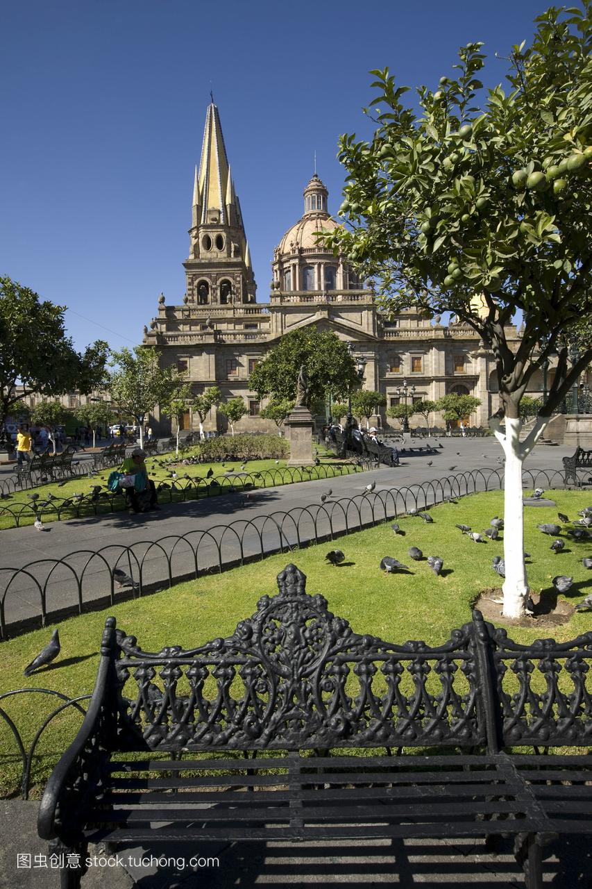 瓜达拉哈拉大教堂墨西哥的瓜达拉哈拉科