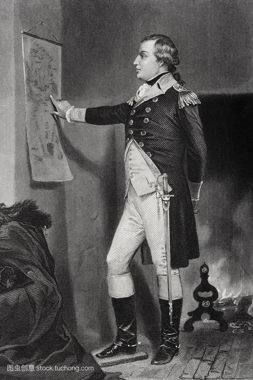理查德·蒙哥马利1736-1775。爱尔兰裔美国人