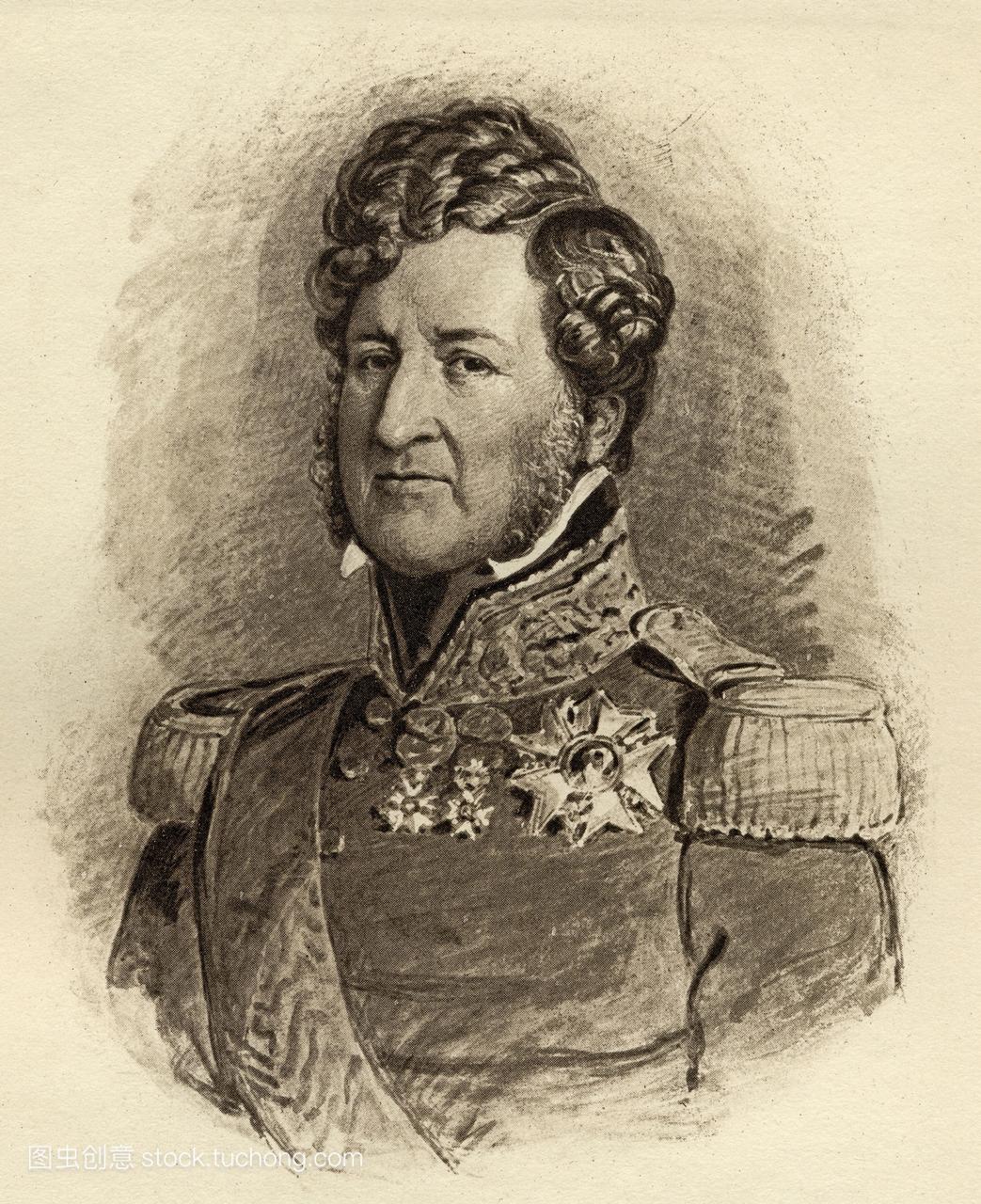 路易-菲力浦1773-1850。奥尔良公爵,沙特尔公