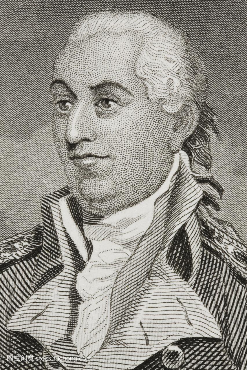 约翰·巴里1745-1803。爱尔兰出生的美国军官